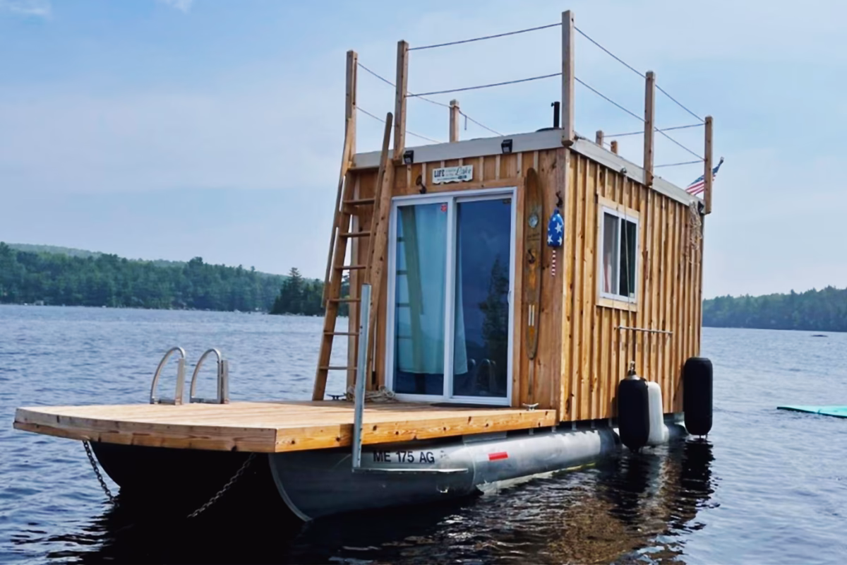 How do I plan a floating campsite adventure?