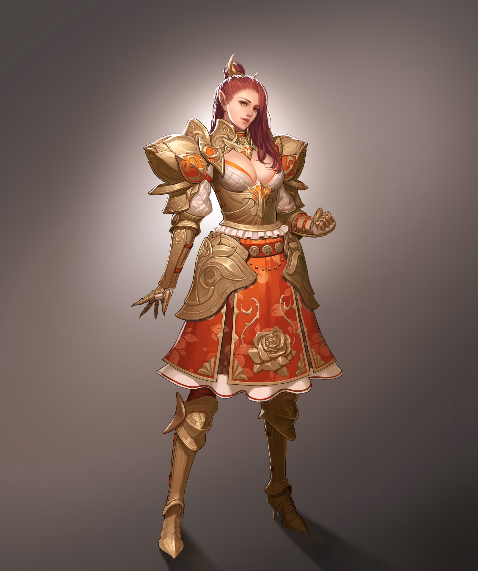 How do I adorn my armor with flowers?