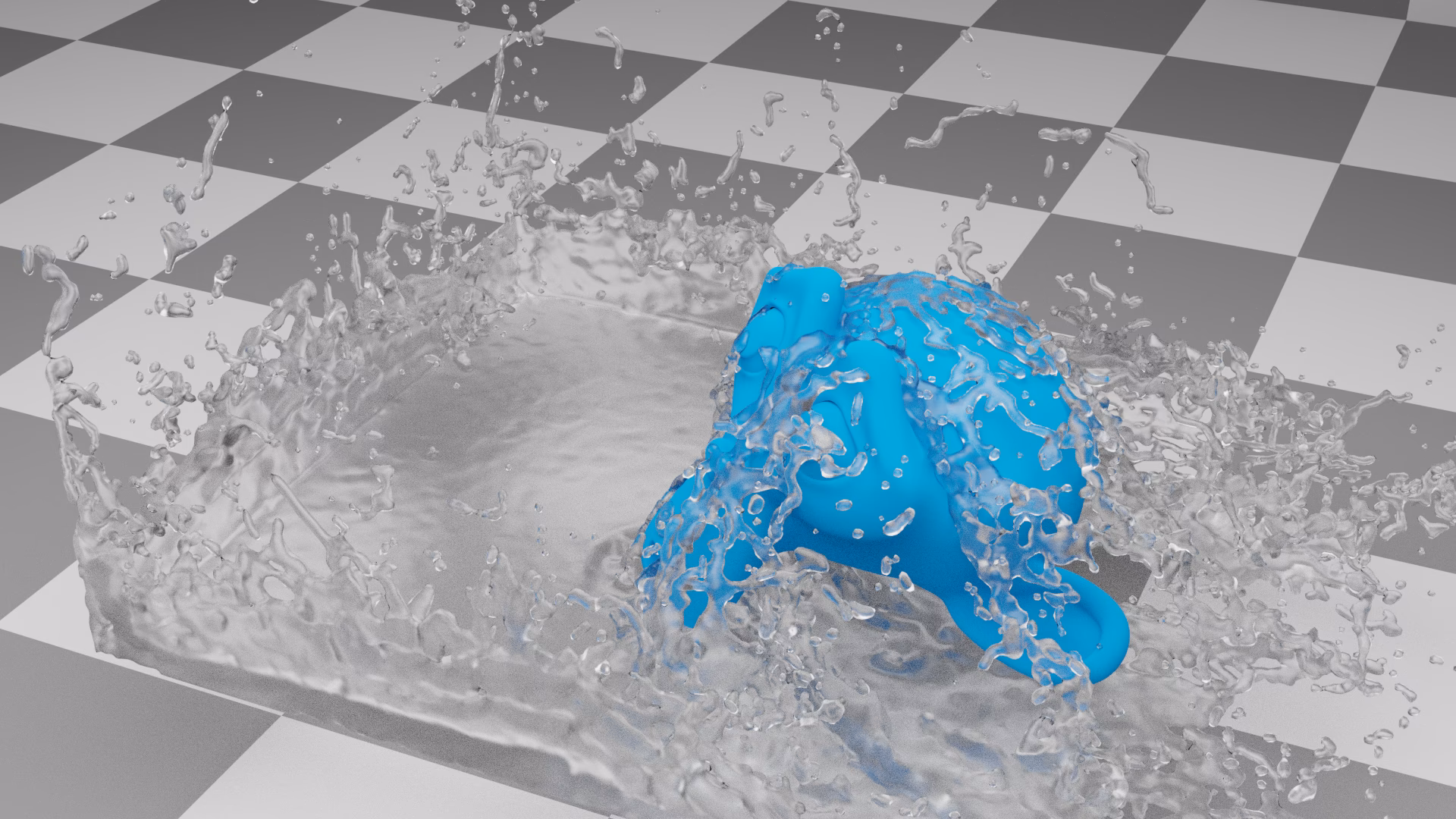How do I add a liquid to a physics simulation?