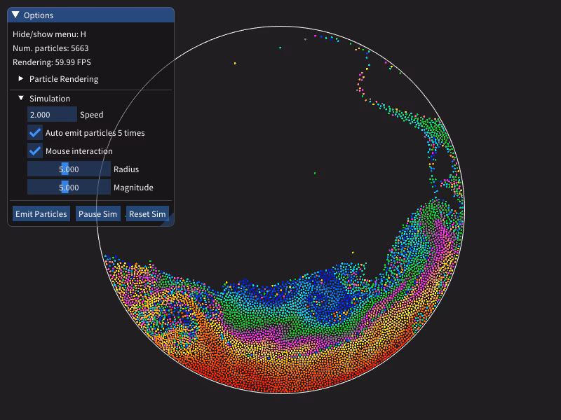 What is a fluid dynamics simulation?