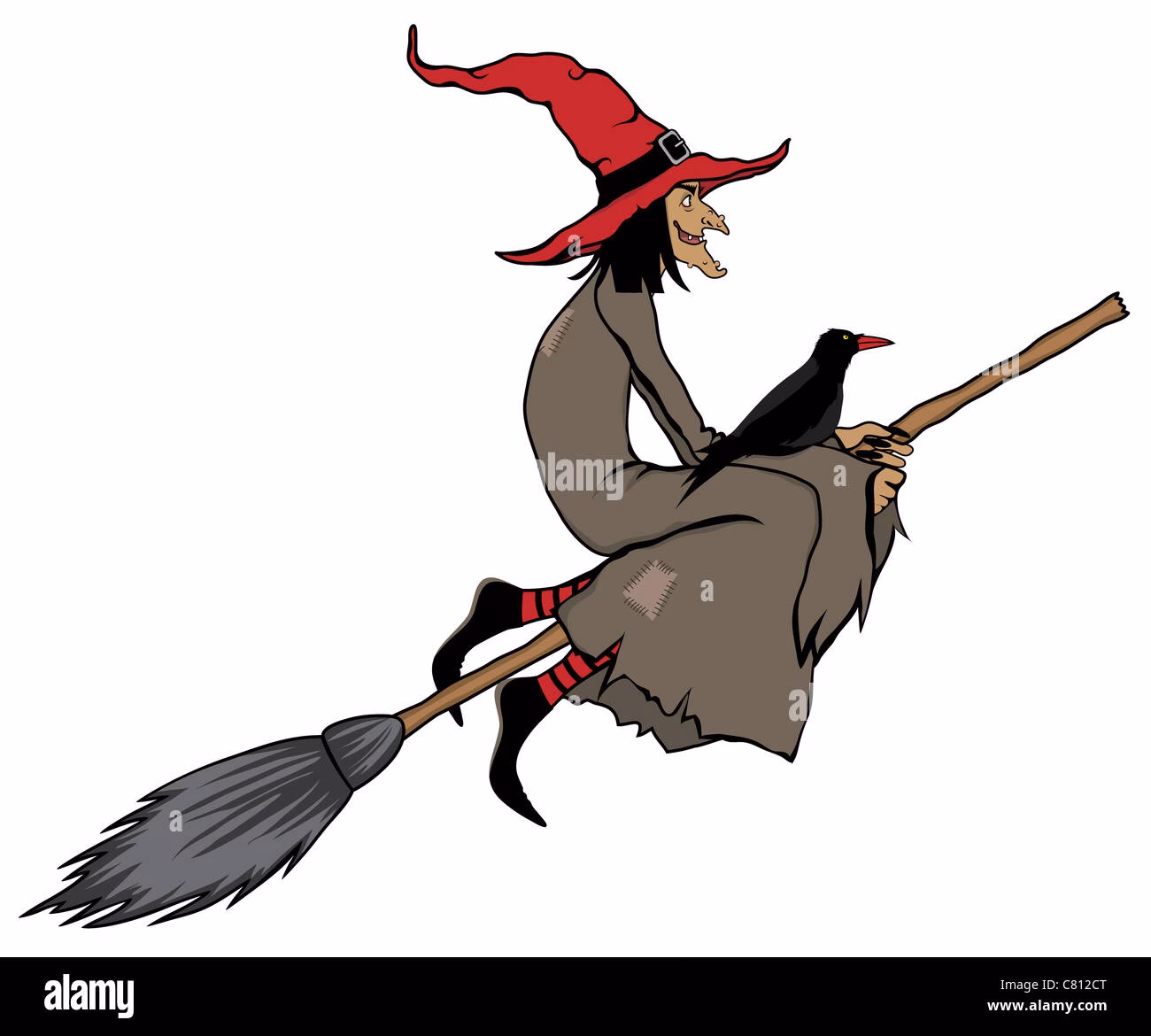 Did witches take to the sky on broomsticks?