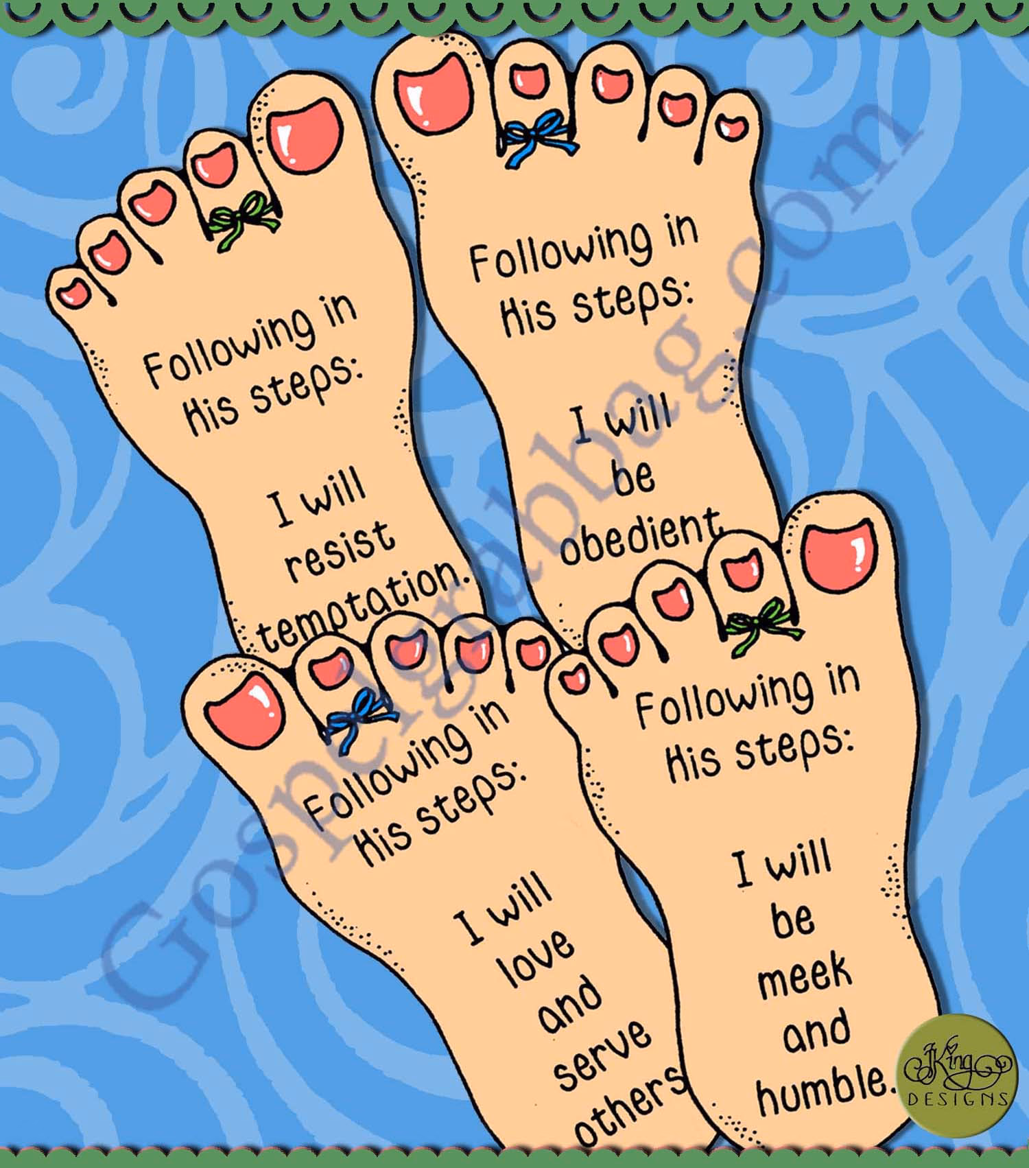 Should we be following in Jesus' footsteps?