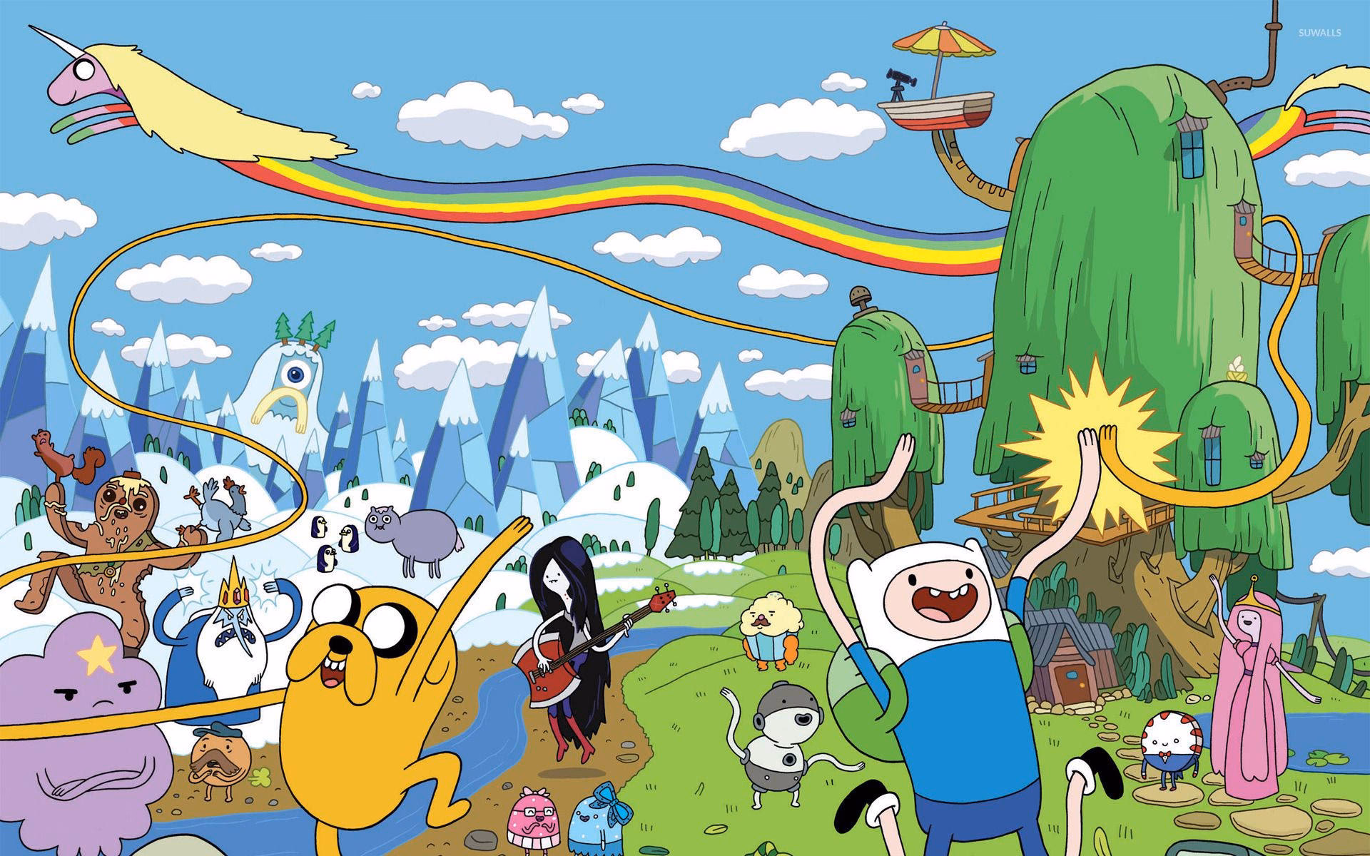 Where can I find Adventure Time wallpapers?