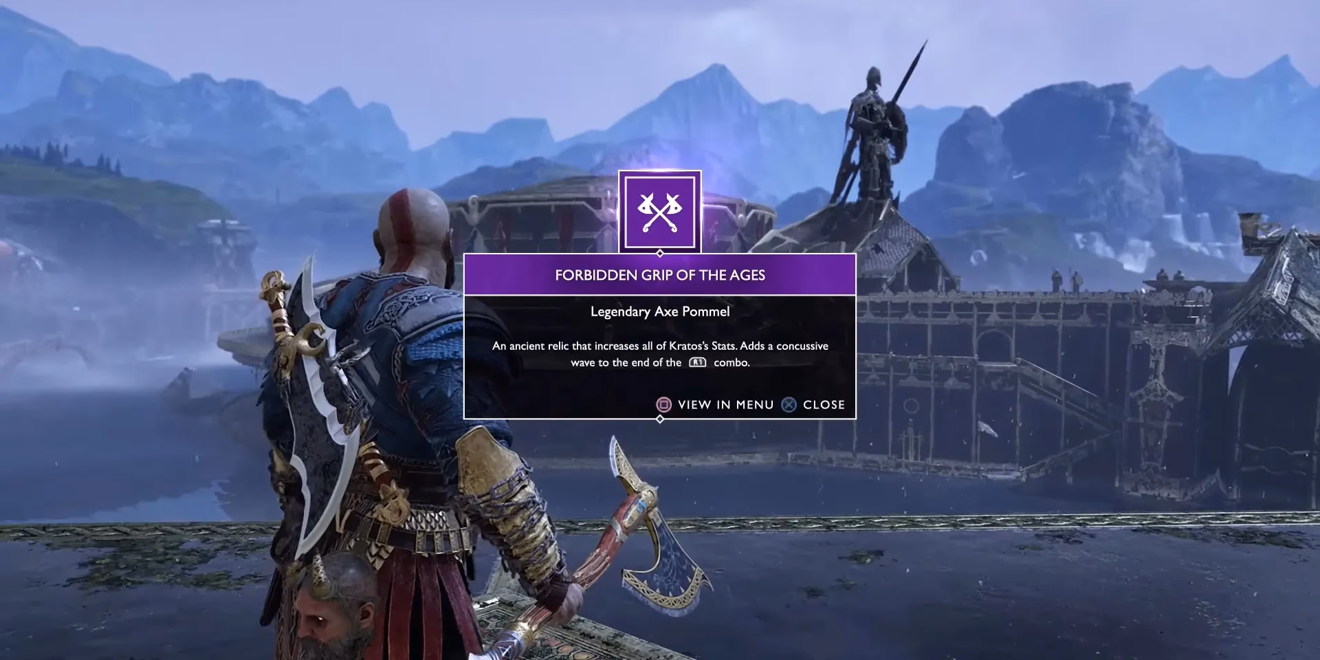 How do you get the Forbidden grip of the ages in Kratos?