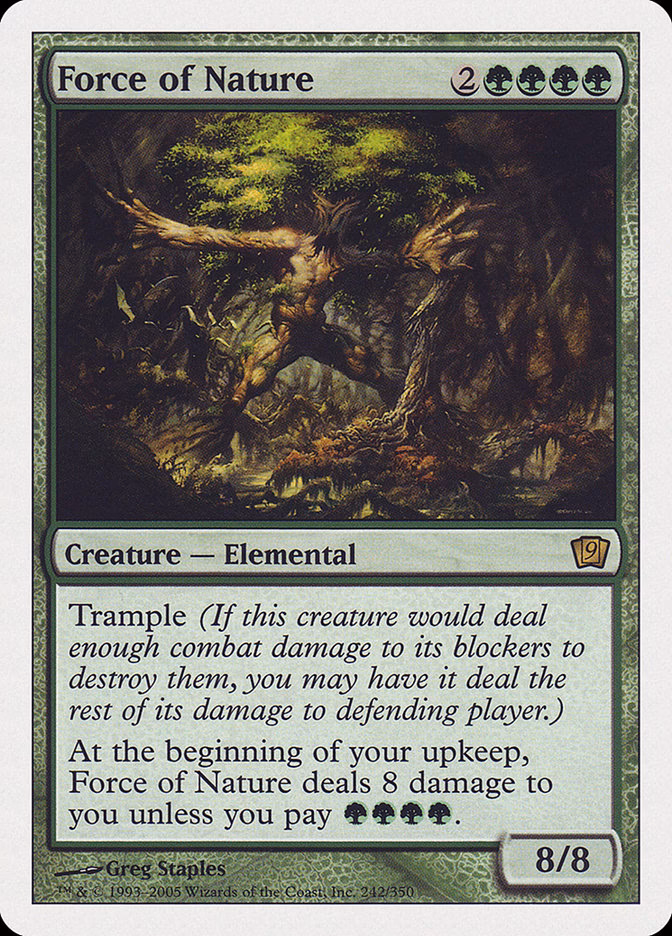What is the force of nature item?