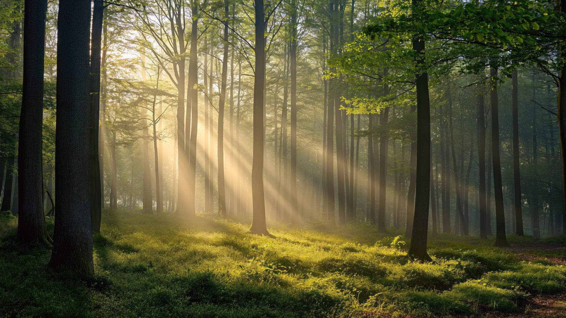 What is a seasonal forest wallpaper?