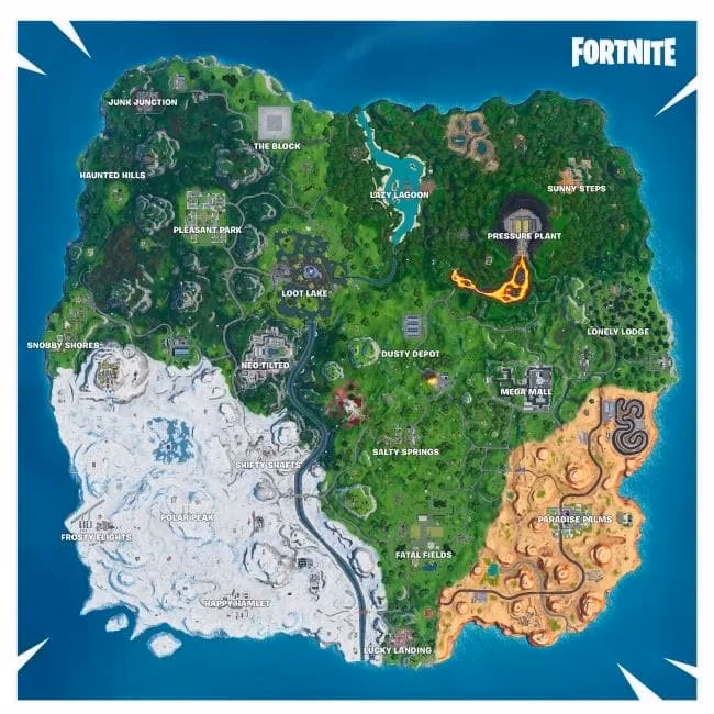 Does Fortnite have an interactive map?