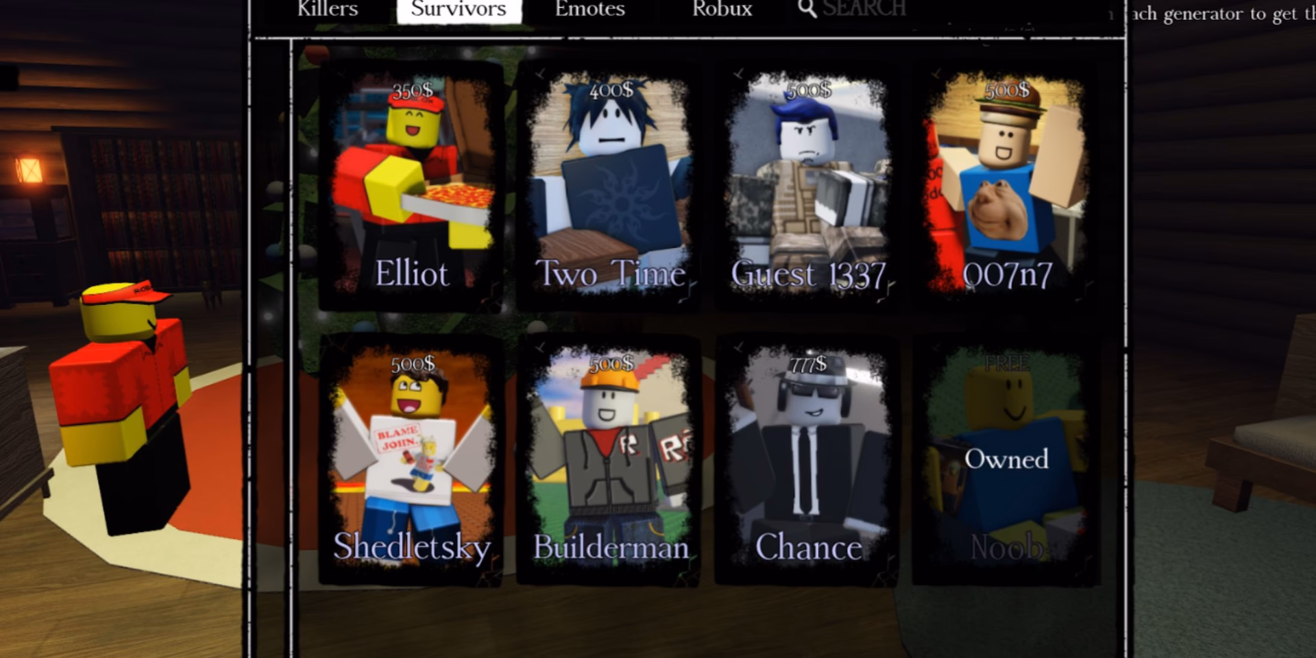 How many characters are in Forsaken on Roblox?