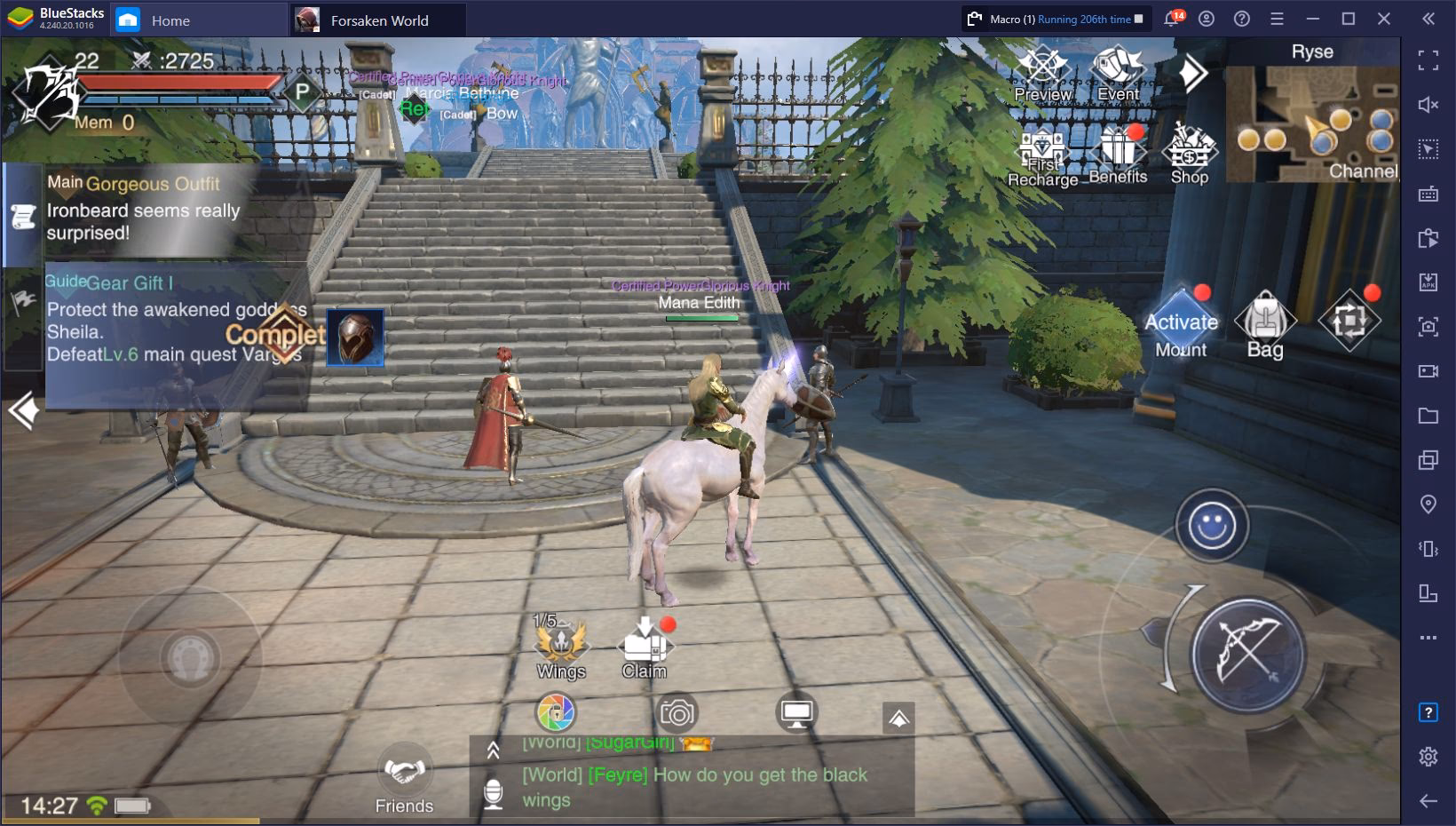 What is the mobile version of Forsaken World?