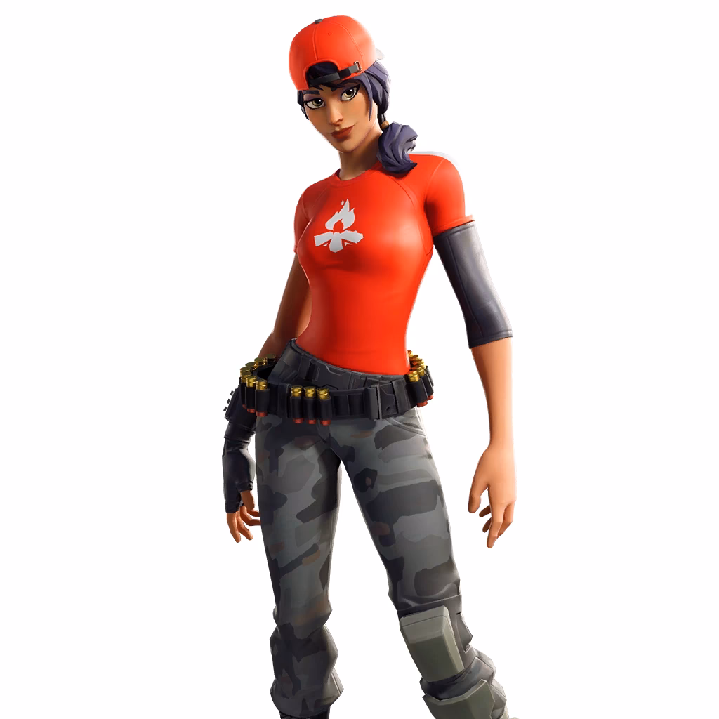 What color hoodie does a woman wear in Fortnite?