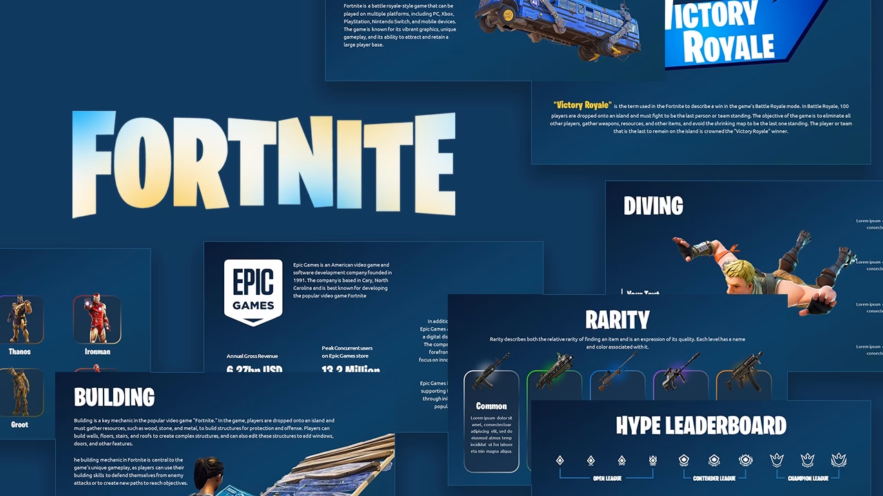 How many free Fortnite templates are there?