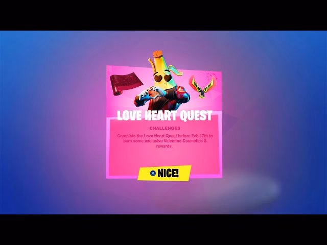 What's new in Fortnite Battle Royale on Valentine's Day?
