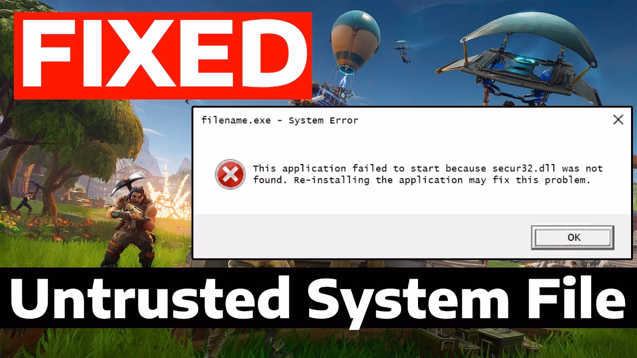 How to fix EAC “untrusted system file” error?