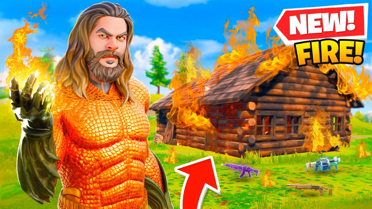 What is a better method to survive fire damage in Fortnite?