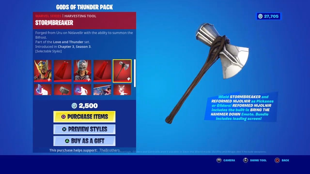 What is a Stormbreaker pickaxe in Fortnite?