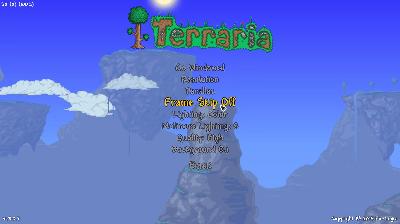 Does Terraria run at 60 fps?