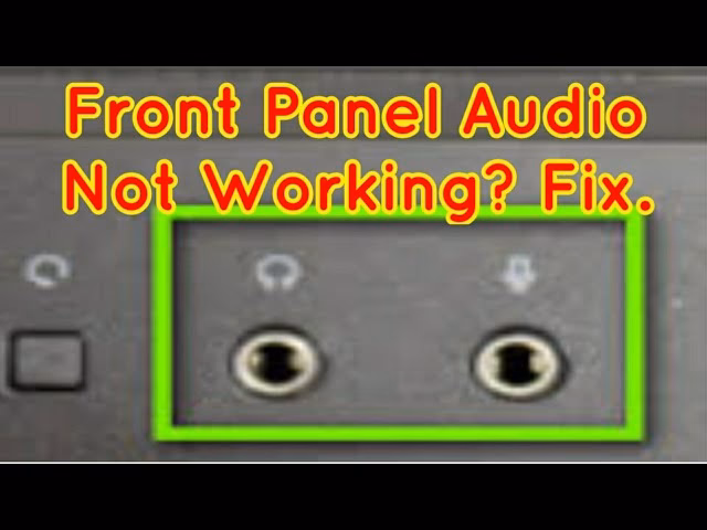 Why is my headphone audio jack not working Windows 10?