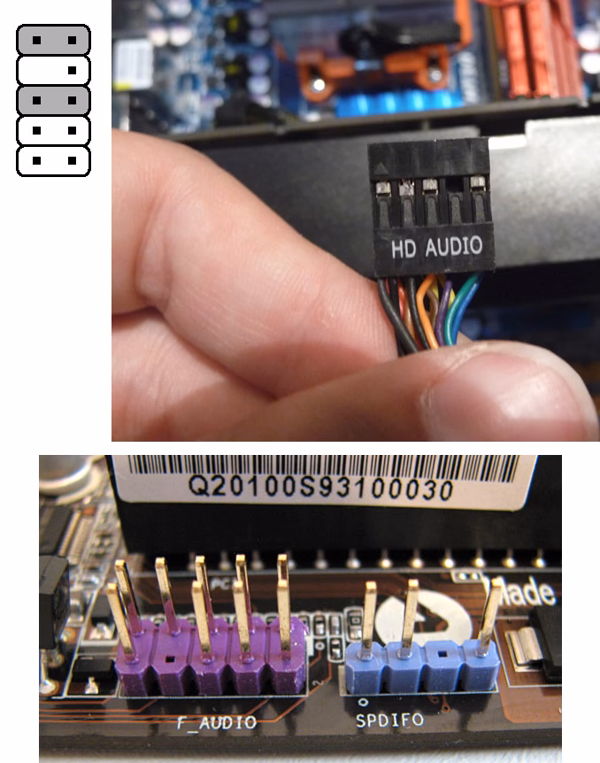 How do I troubleshoot a front panel audio cable?