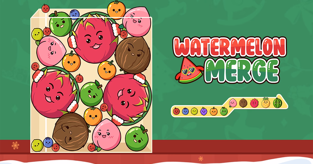 How do you play fruit merge Juicy Drop game?