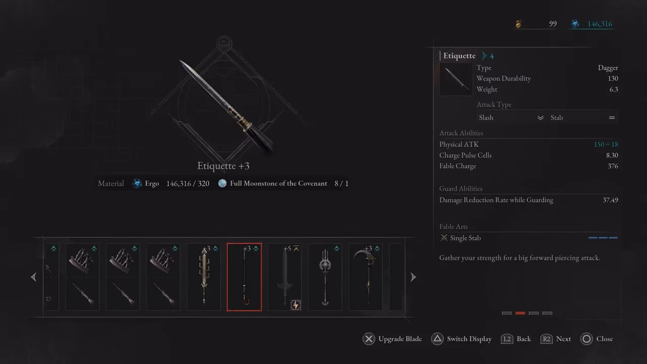 What is full Moonstone in lies of P?