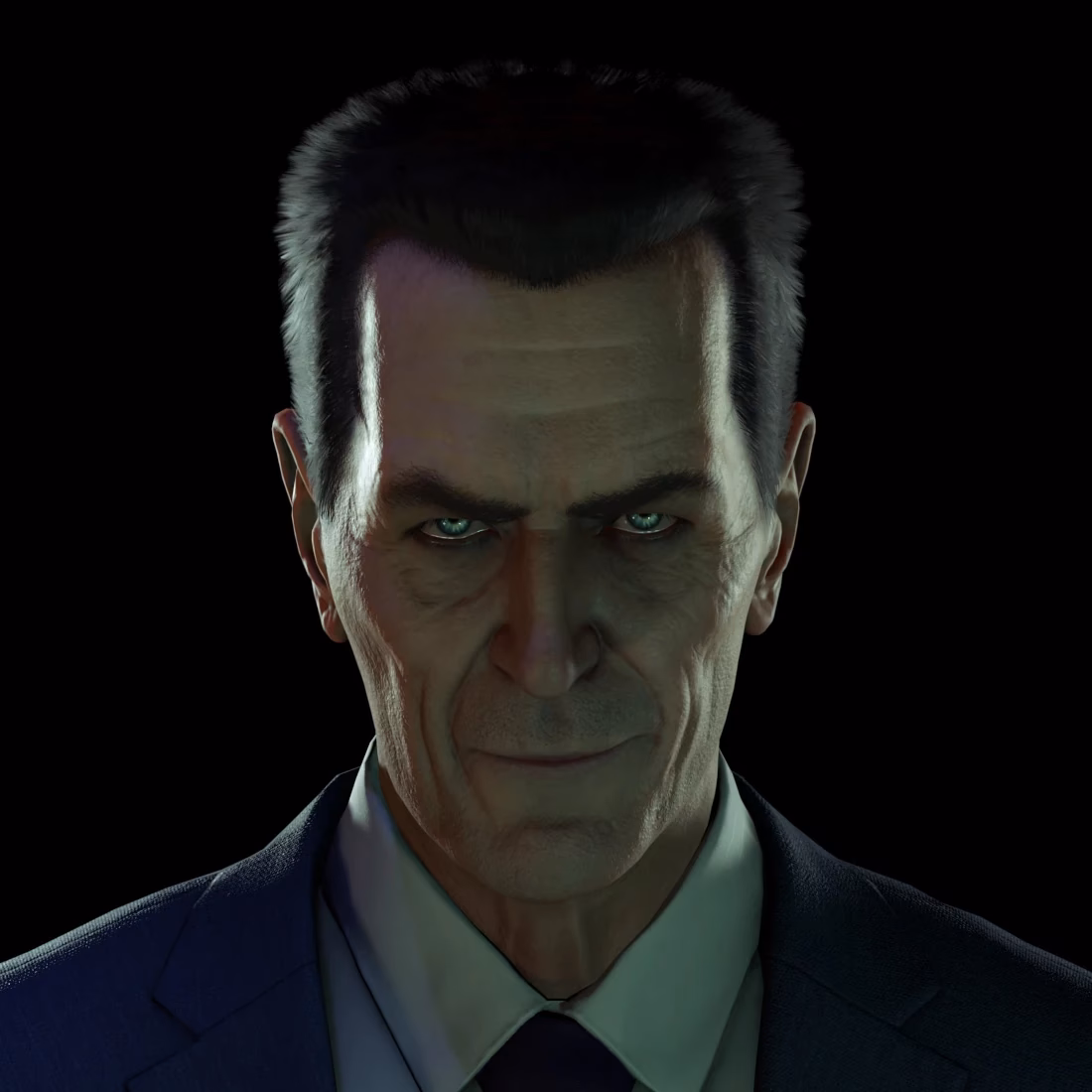 How does the G-Man affect history in half-life?