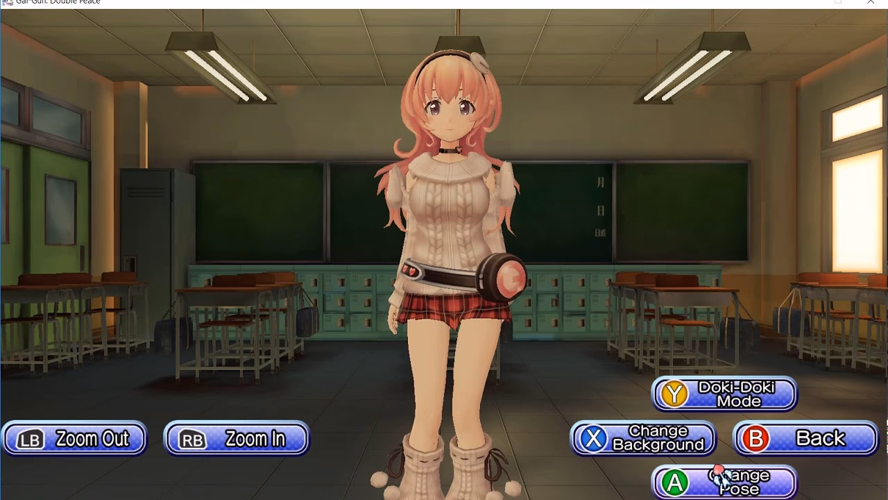 How do I modify characters in Gal*Gun Double Peace?