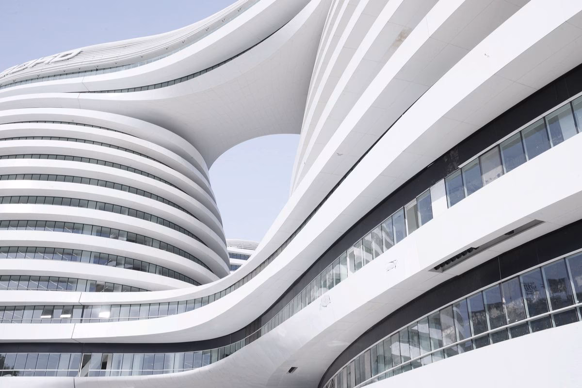 How does the Beijing Galaxy SOHO building work?