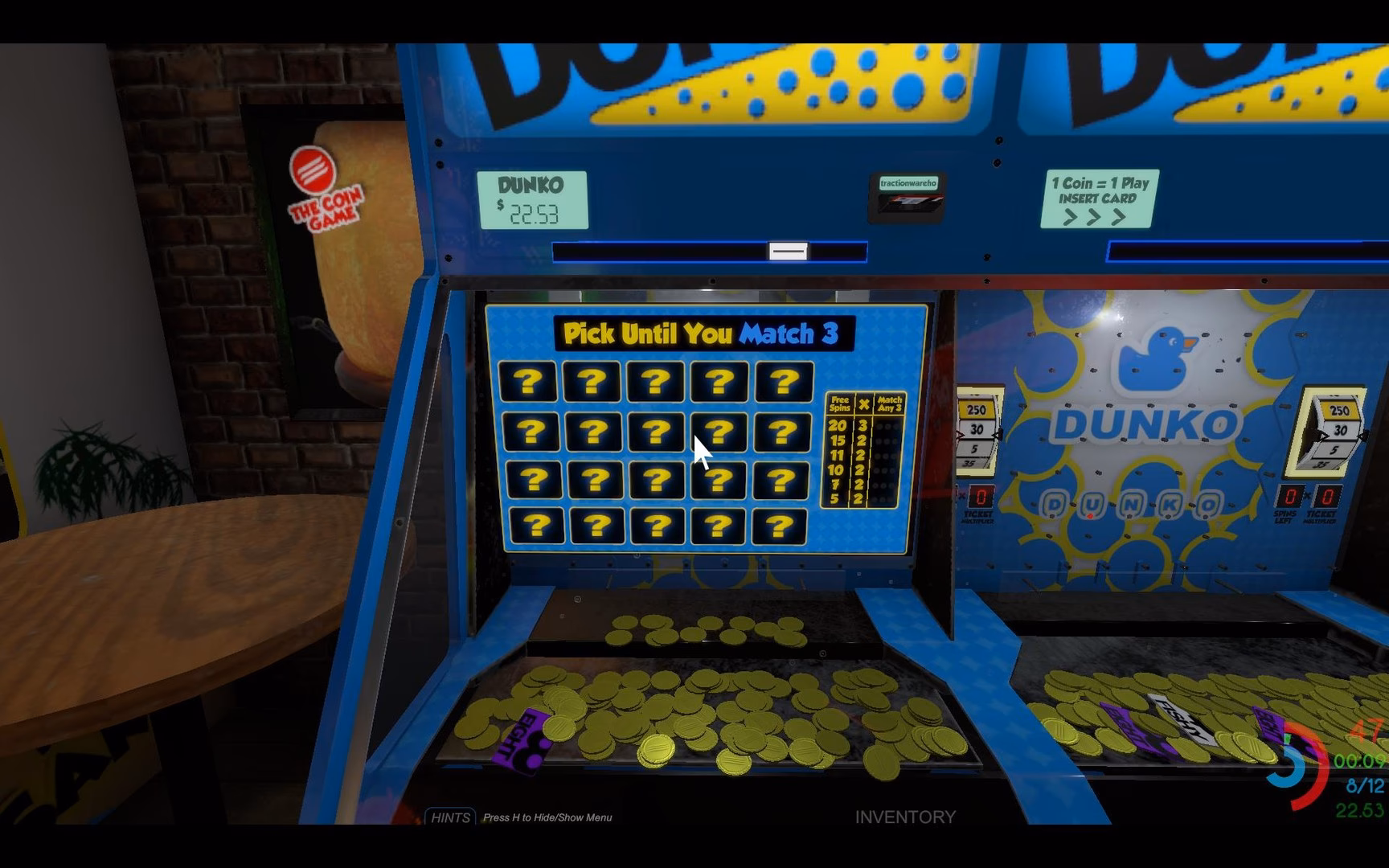 How many games are in The Coin Game?
