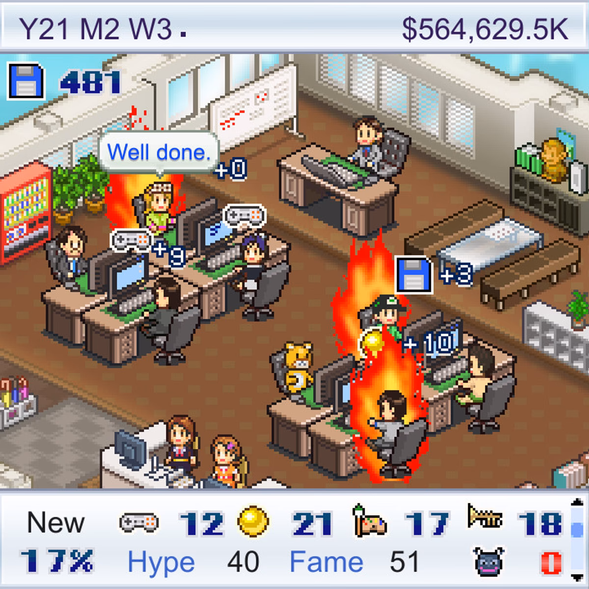 How do you make games in Game Dev Story?