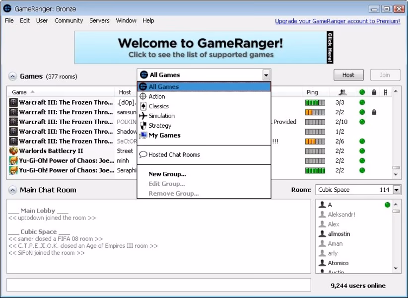 ¿Cuál es el idioma de GameRanger?