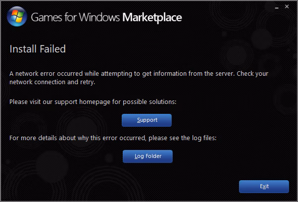 How many downloads does games for Windows Marketplace client have?