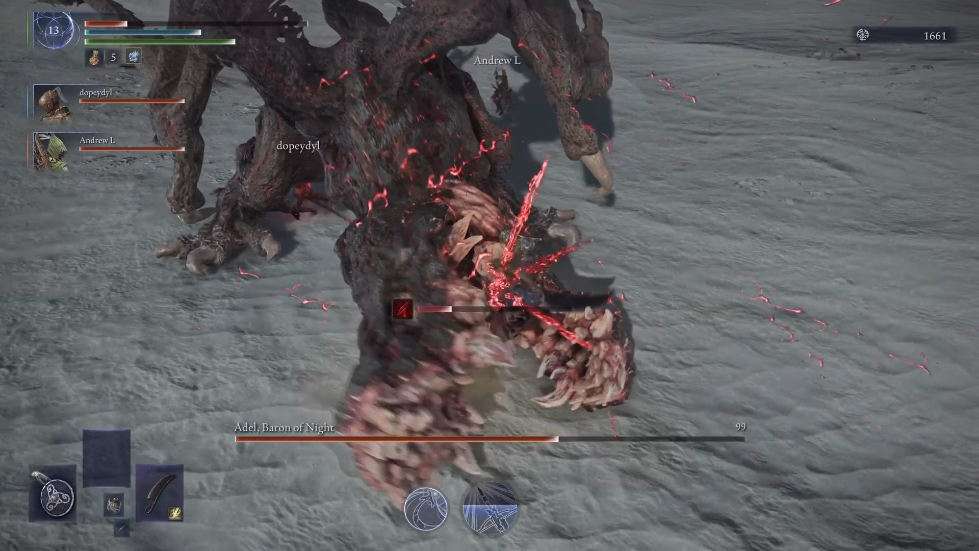 How do you beat a Nightlord in gaping jaw?