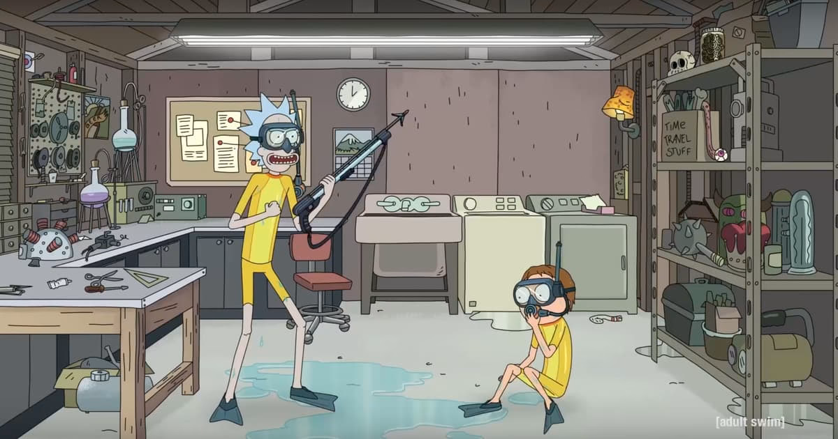 Can you touch anything in Rick and Morty garage?