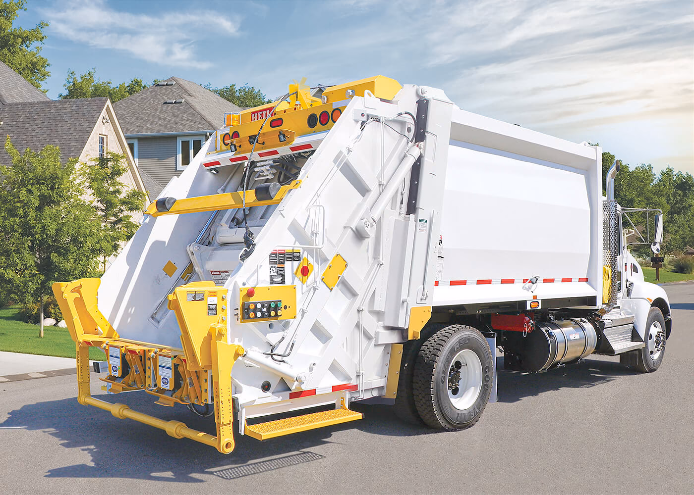 What is a trash truck called?
