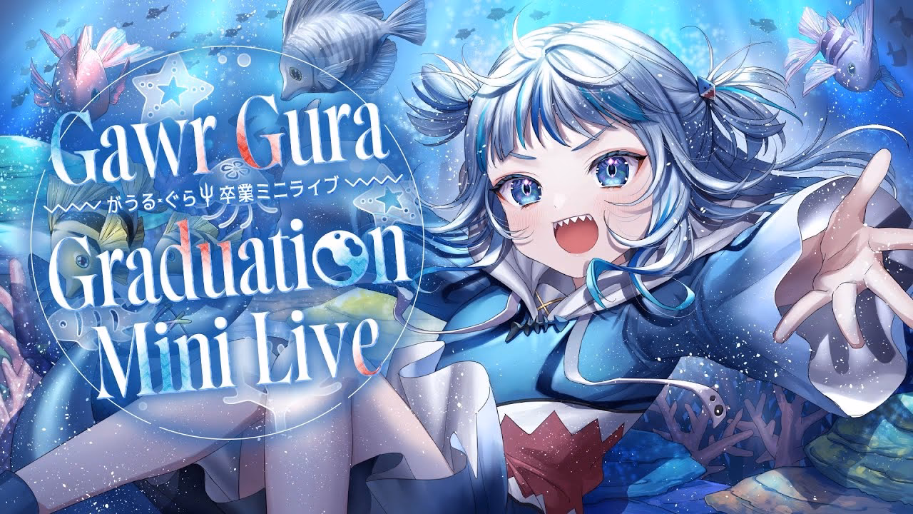 When will VTuber star Gawr Gura graduate from hololive?