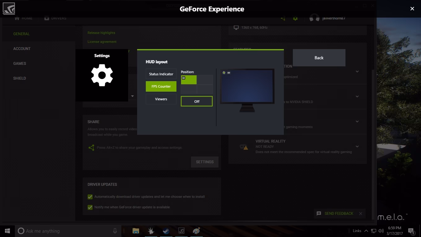 Does GeForce Experience show FPS?