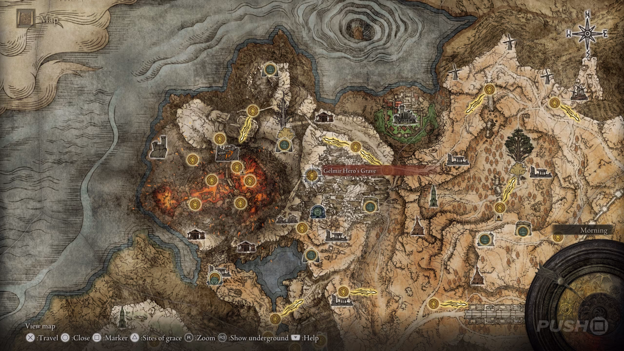 Where is Gelmir hero's grave?