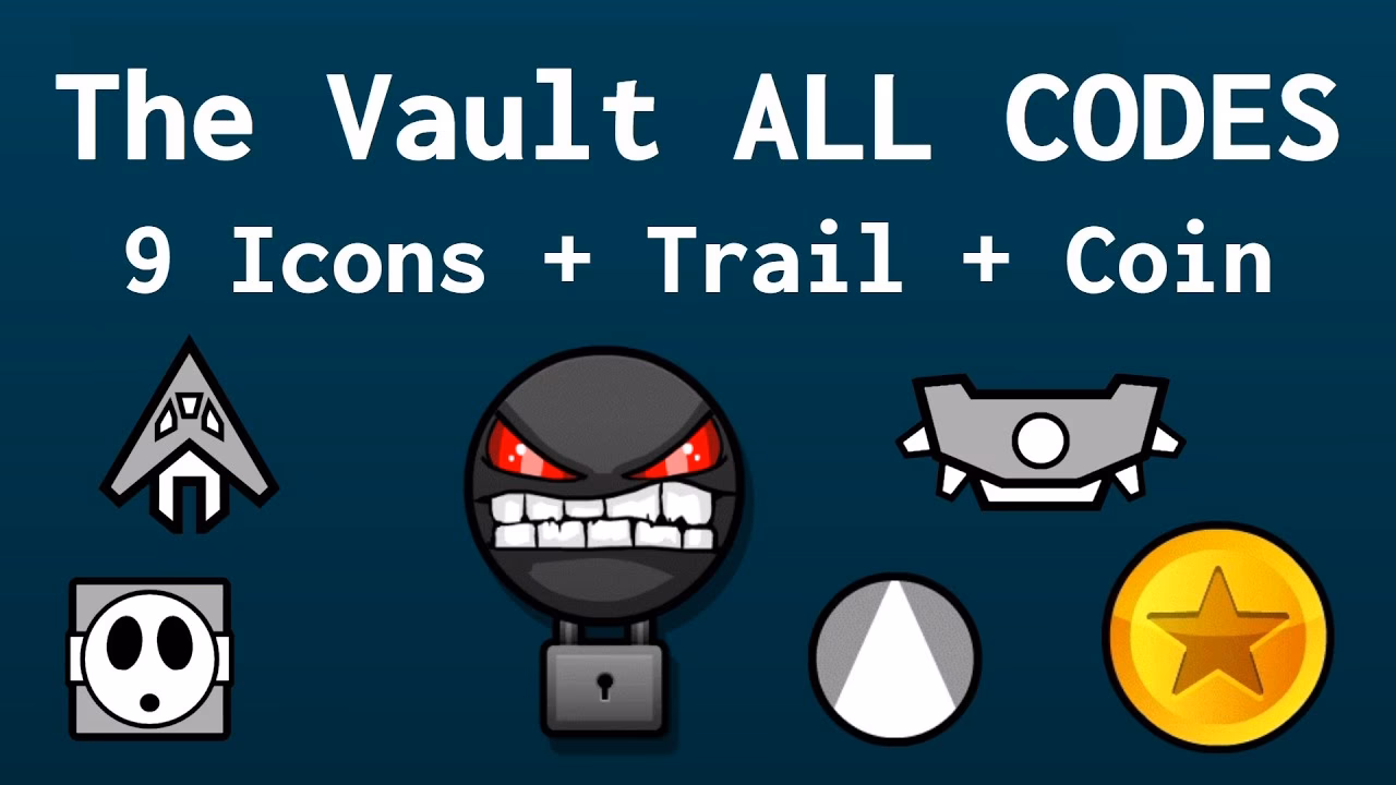 What codes can I use at the vault in Geometry Dash?