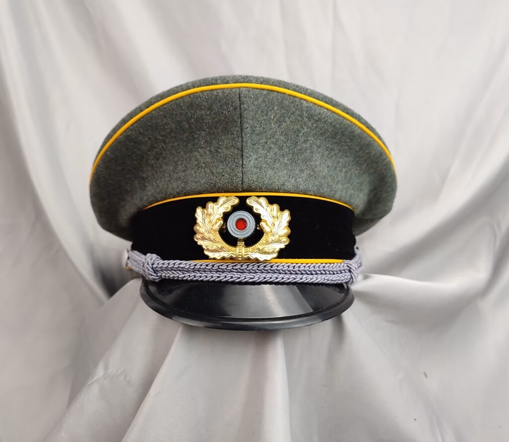What are the different types of German officer caps?