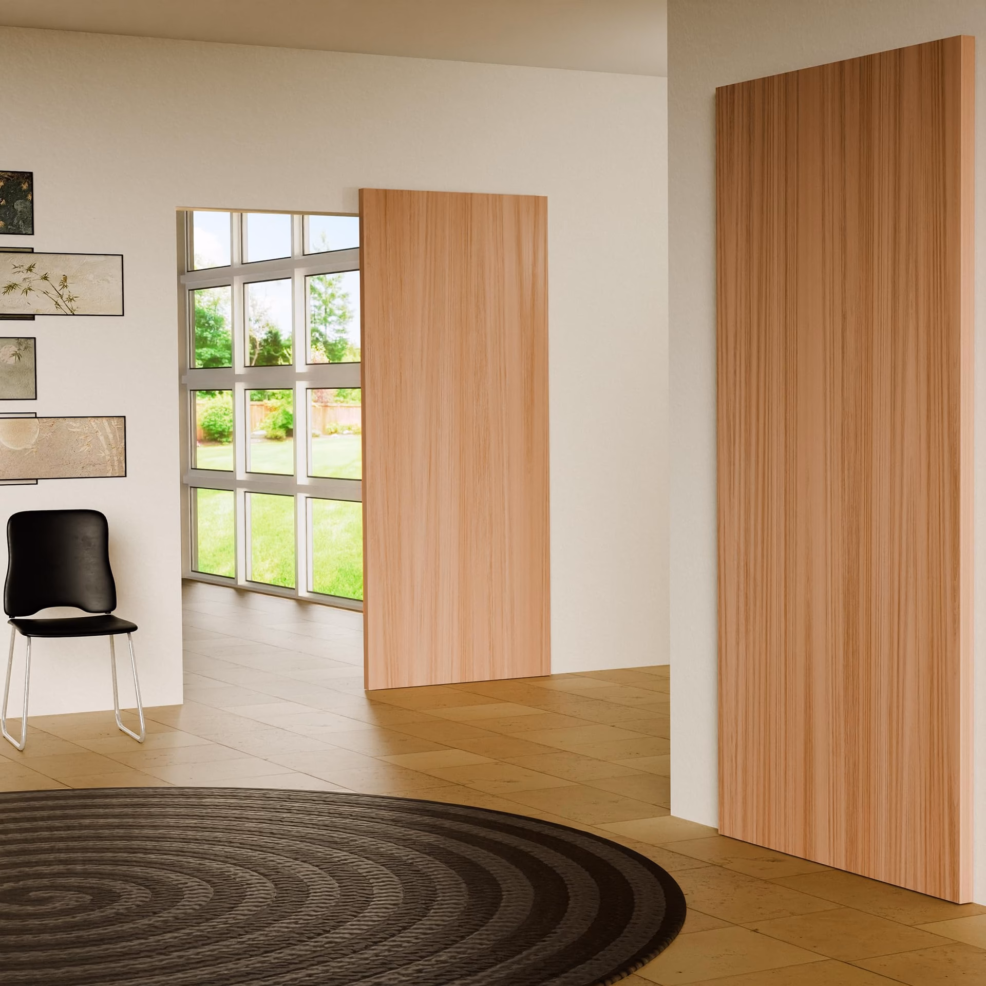 What is a ghost sliding door?