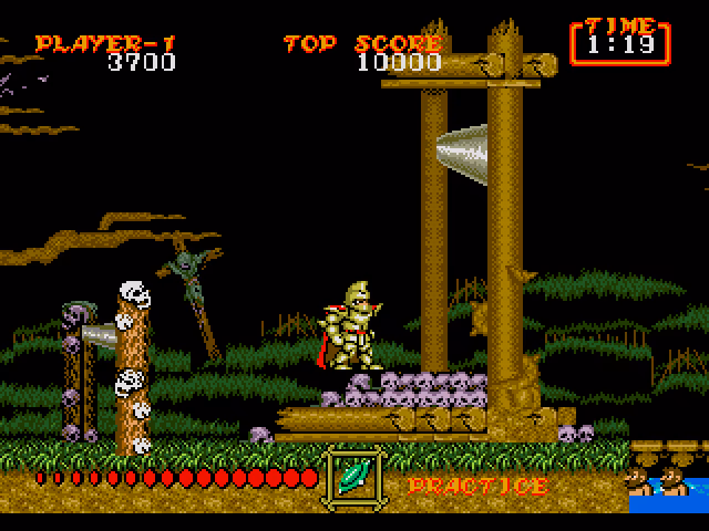 ¿Cómo se llama el caballero de Ghosts n Goblins?