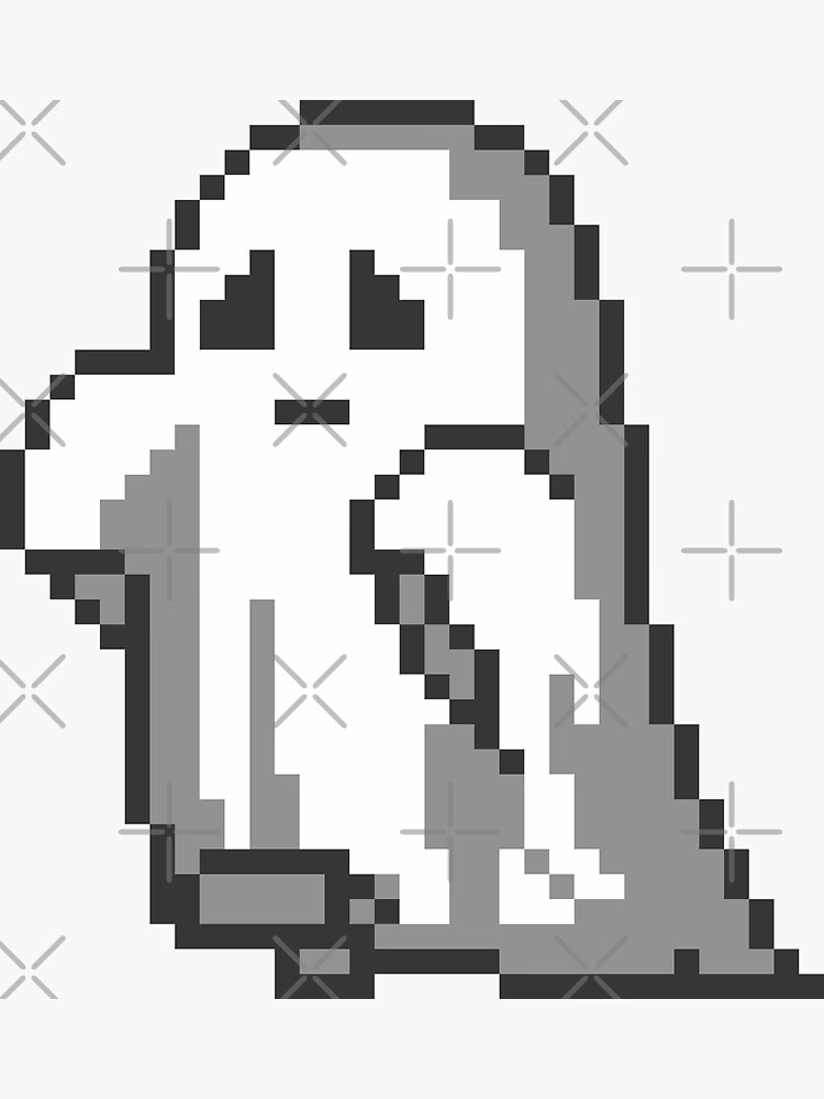 Where can I find inspiration for Ghost pixel art?