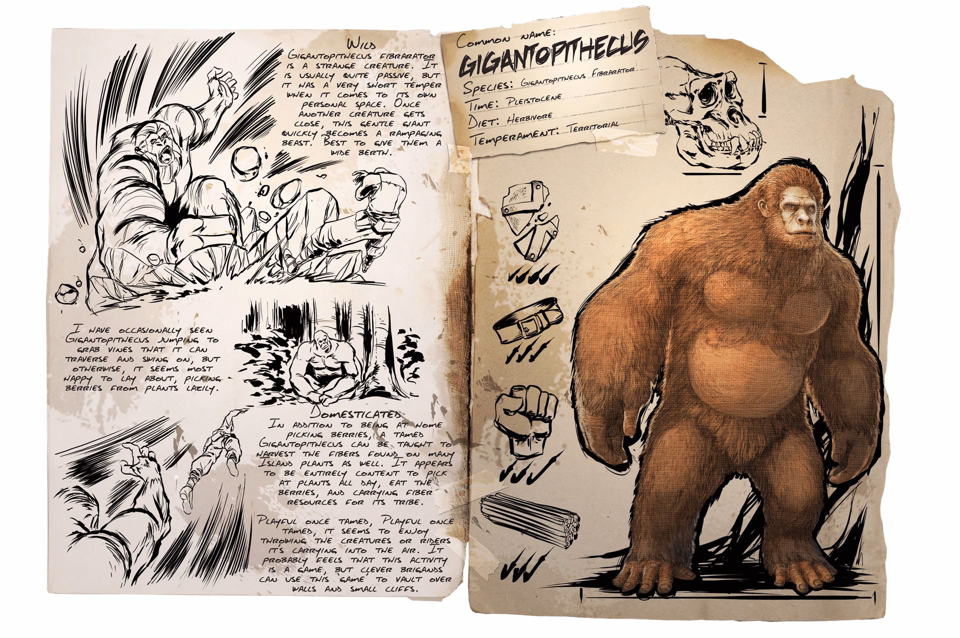 ¿Qué hace el Gigantopithecus en Ark?