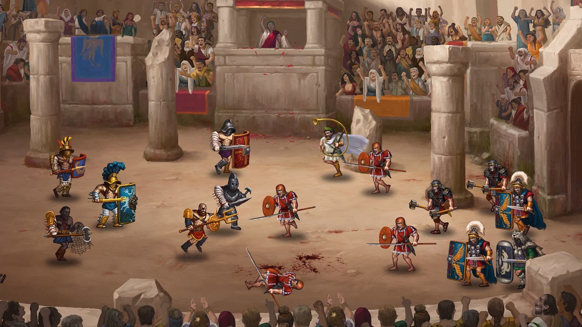 Why did Romans play gladiator games?
