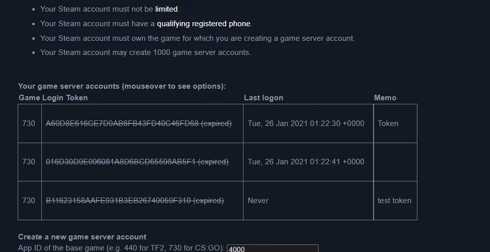 What is the app ID for Garry's mod?