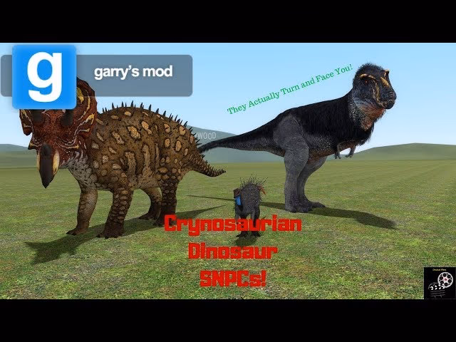 Is there a Trex/carcardontosaur & Raptor in GMOD 13?