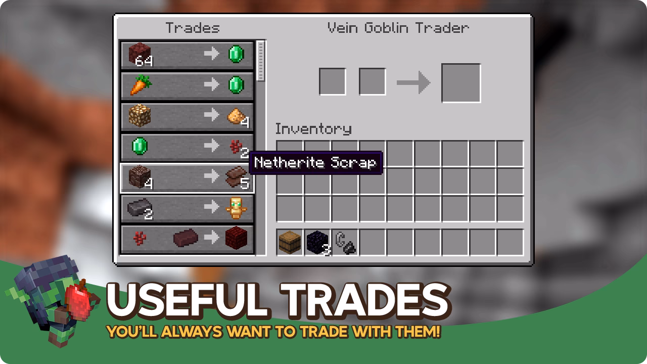 Where can I find a Goblin Trader in Minecraft?