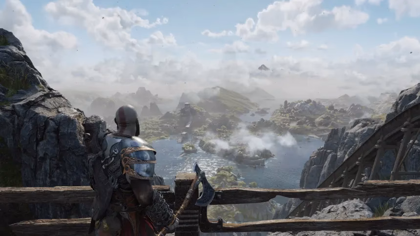Where is the Lake of Nine located in God of War?