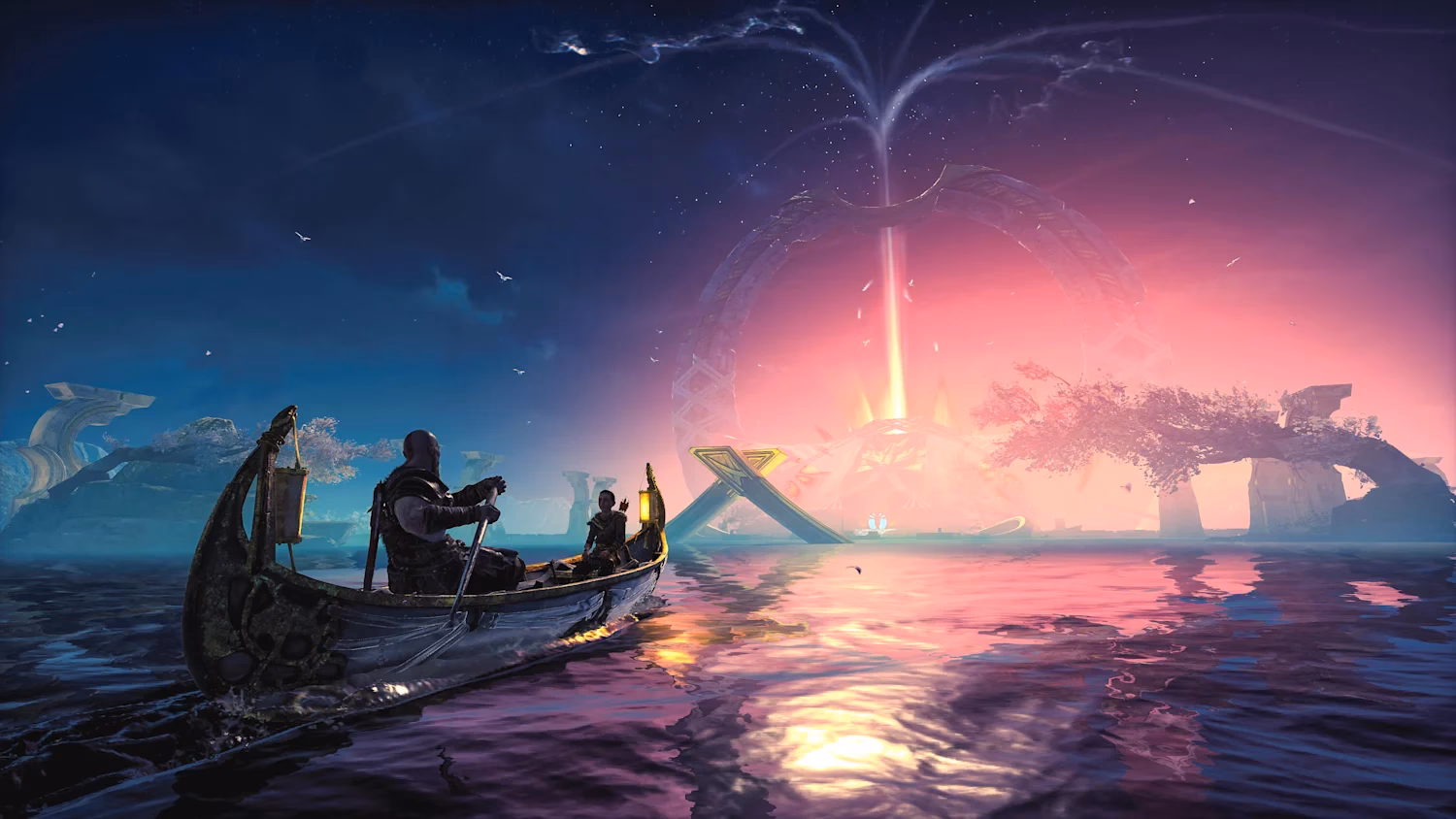Where is the Lake of Nine located in God of War?