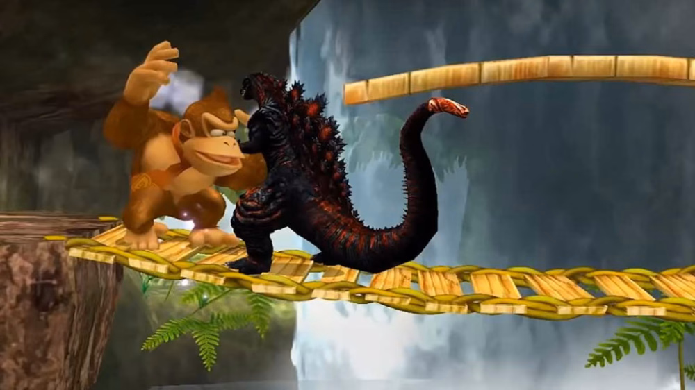 Is Godzilla a mod for Super Smash Bros Ultimate?